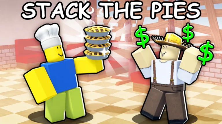 Bake or Die four-panel gameplay loop — shoot zombie, dump corpse in grinder, gather vegetable ingredients, sell finished pies for money